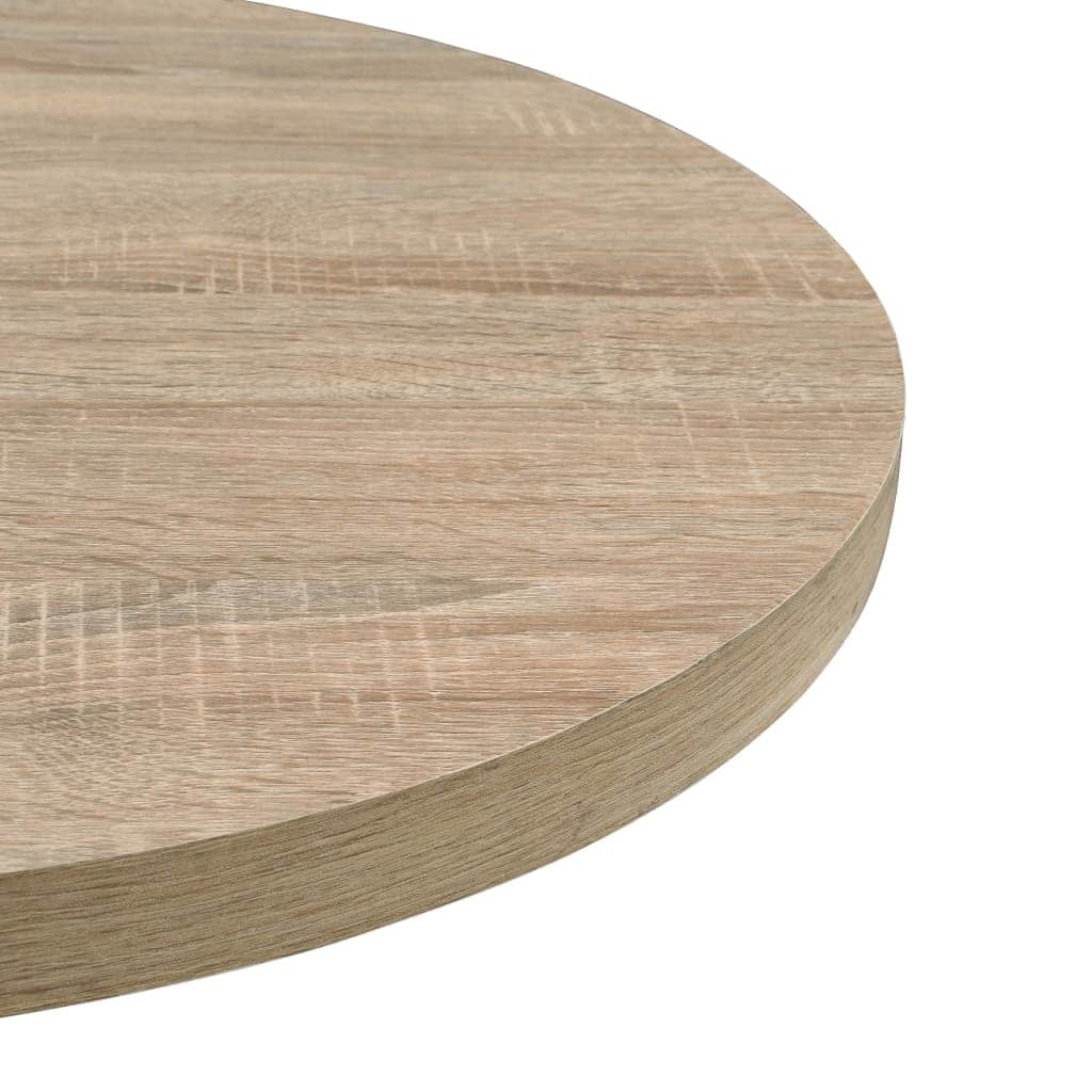 Bistro Table MDF and Steel Round Oak