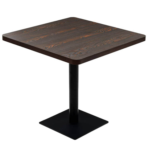 Bistro Table MDF and Steel Square Dark Ash