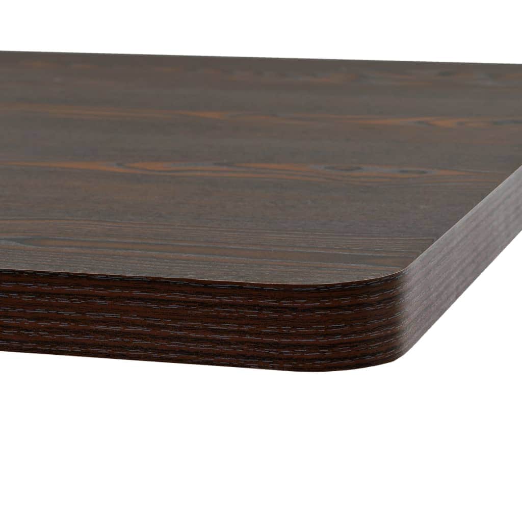 Bistro Table MDF and Steel Square Dark Ash
