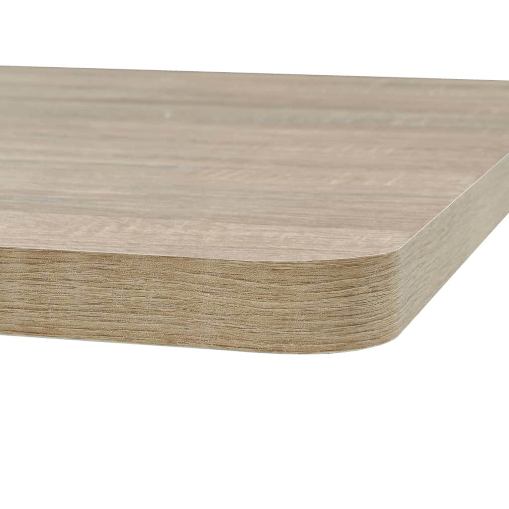 Bistro Table MDF and Steel Square Oak Colour