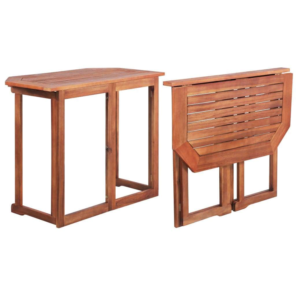 Bistro Table Solid Acacia Wood Brown