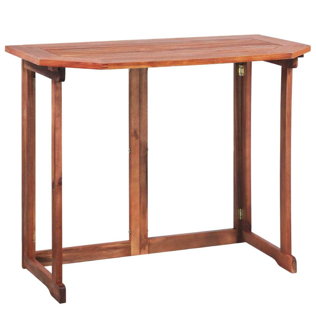 Bistro Table Solid Acacia Wood Brown