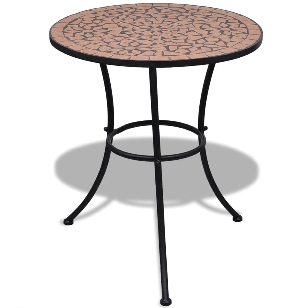 Bistro Table Terracotta 60 cm Mosaic - Simple deals