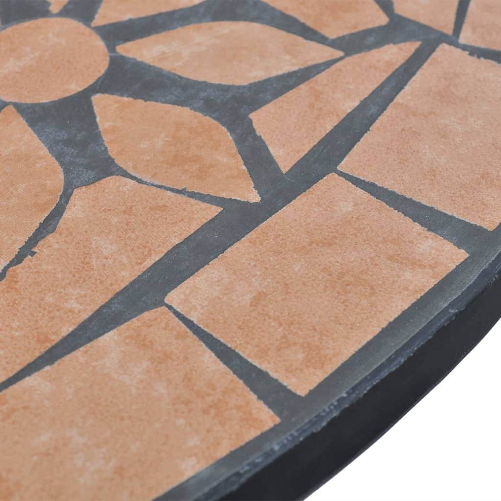 Bistro Table Terracotta 60 cm Mosaic - Simple deals