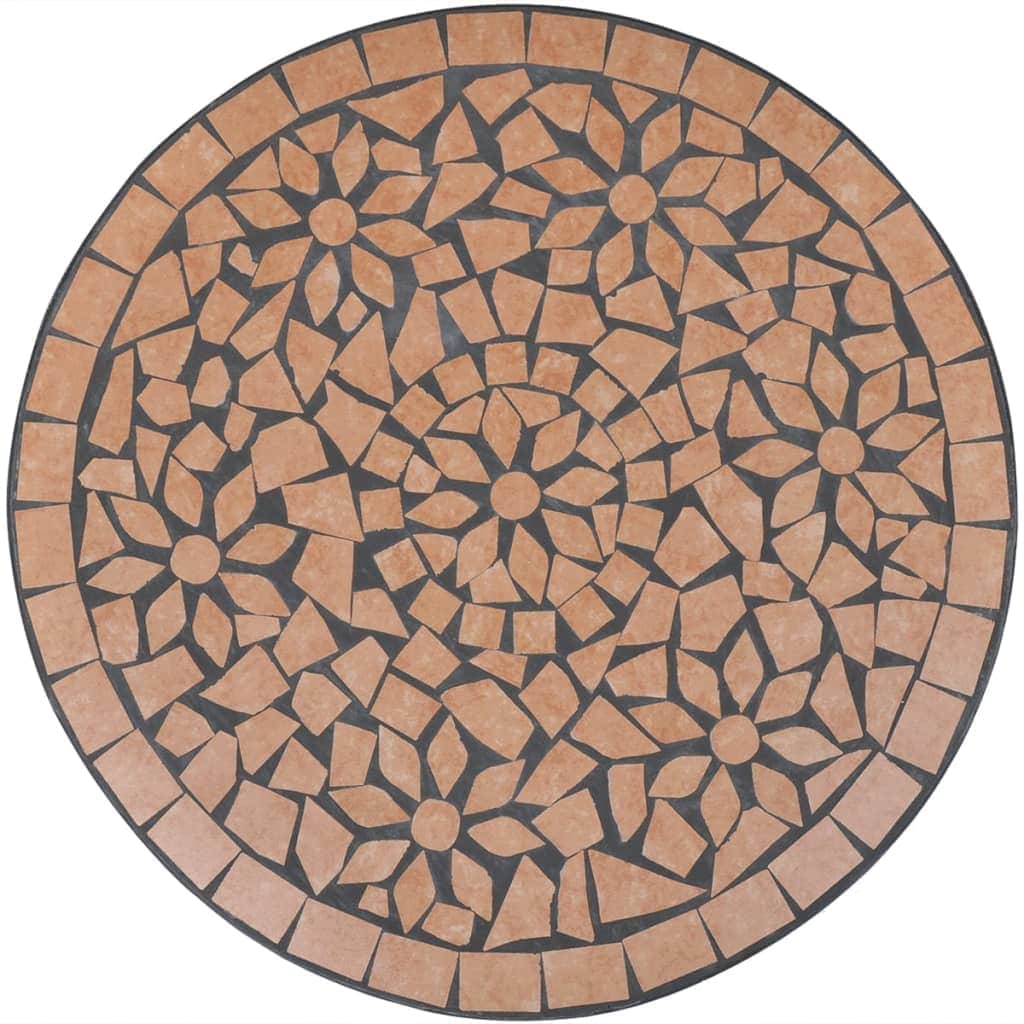 Bistro Table Terracotta 60 cm Mosaic - Simple deals