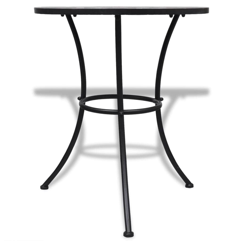 Bistro Table Terracotta and White 60 cm Mosaic - Simple deals