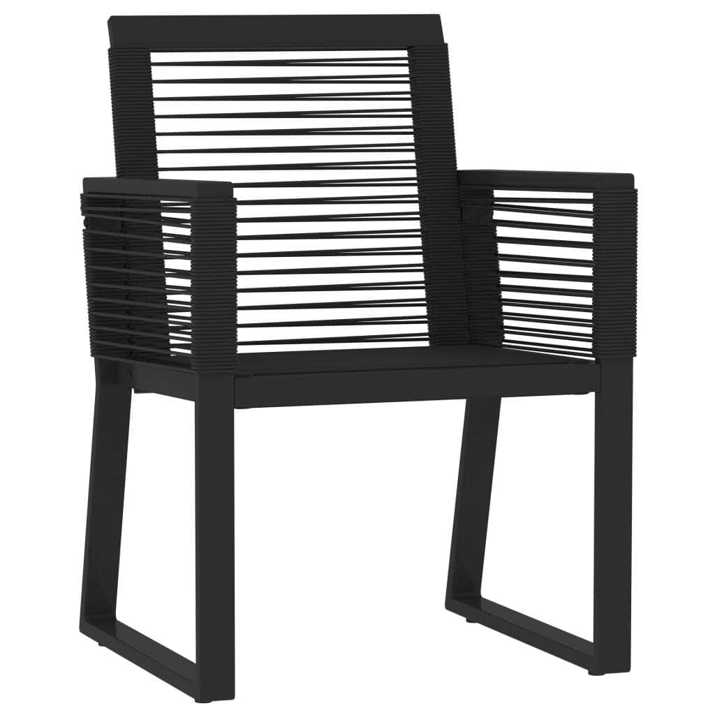 Black Beauty: 7-Piece Garden Dining Set in Sleek Black