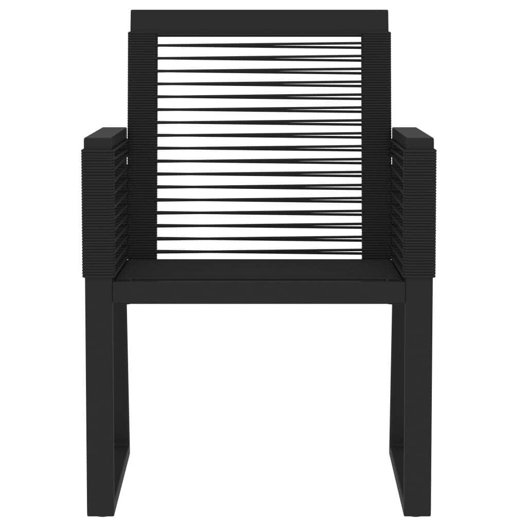 Black Beauty: 7-Piece Garden Dining Set in Sleek Black