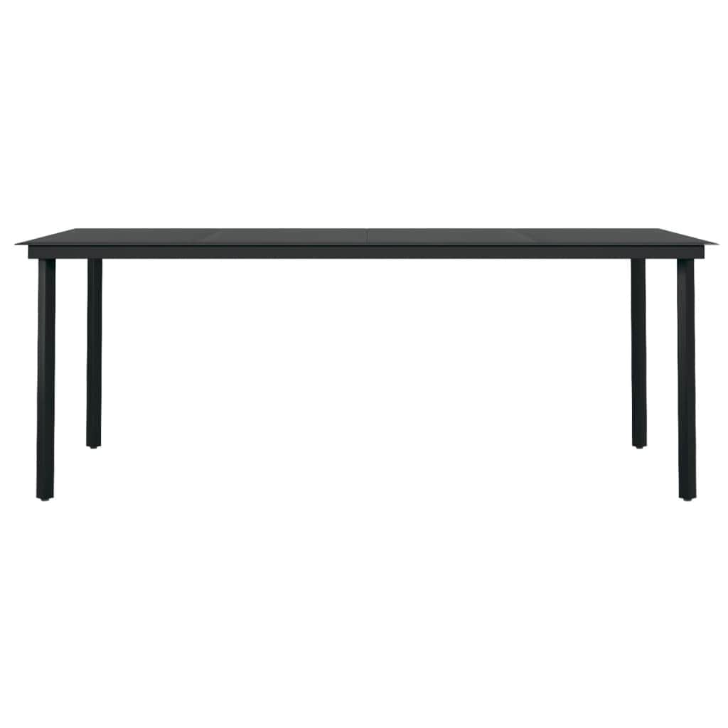 Black Beauty: 7-Piece Garden Dining Set in Sleek Black