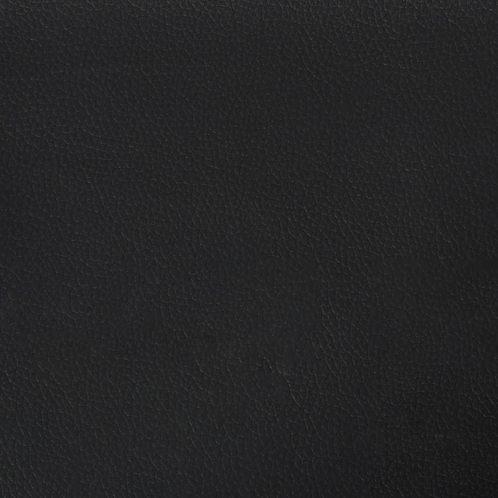 Black Box Spring Bed Faux Leather Frame with Pocket Spring Mattress King Single