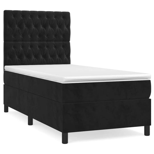 Black King Single Box Spring Bed Pocket Spring Mattress