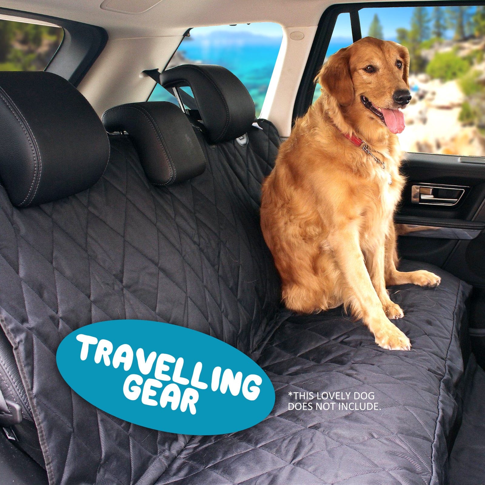 Black colour - XXL Pet Dog Car Boot Seat Cover Waterproof Mat BLACK - photo 12