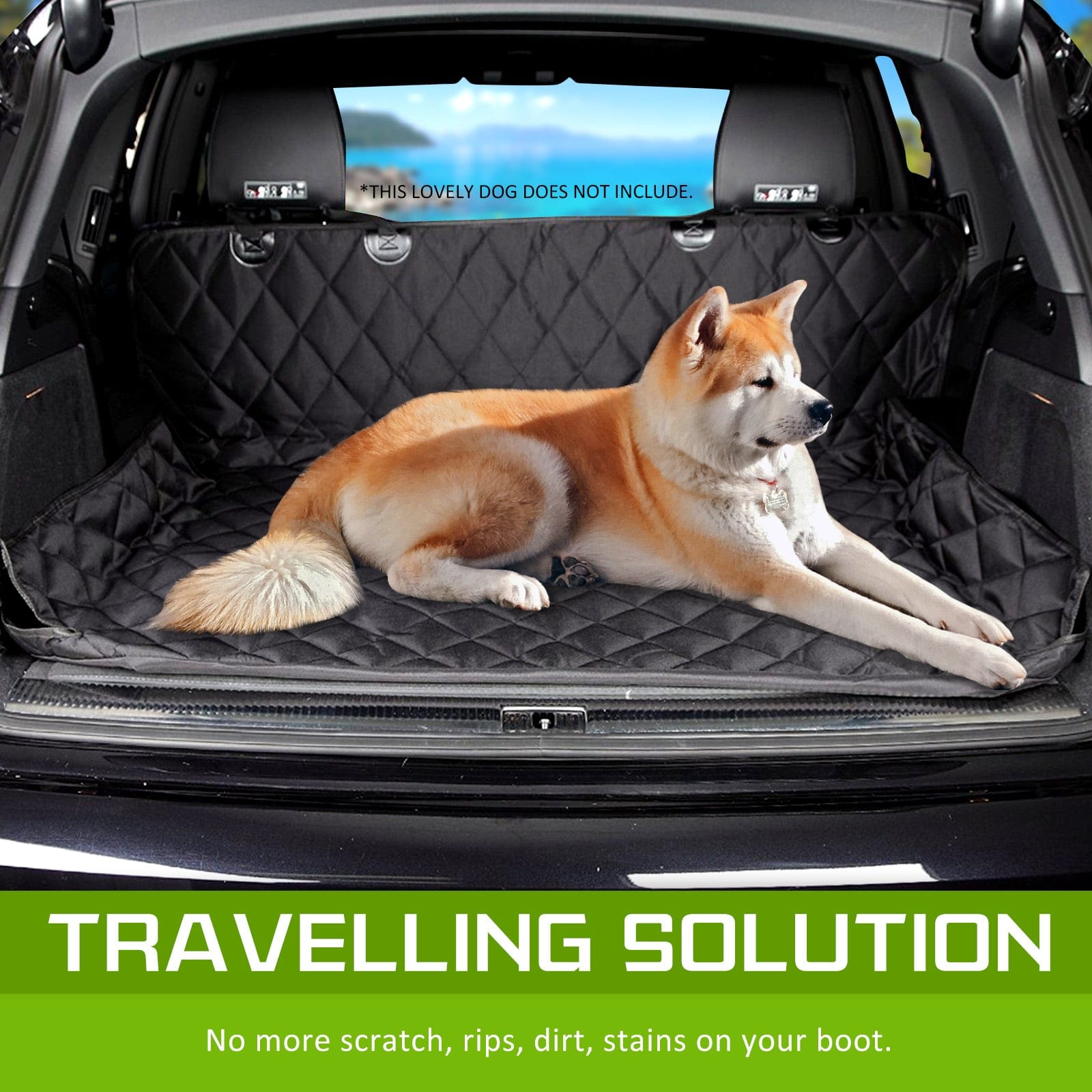 XXL Pet Dog Car Boot Seat Cover Waterproof Mat BLACK | Dog Playpens & Gates - photo 13