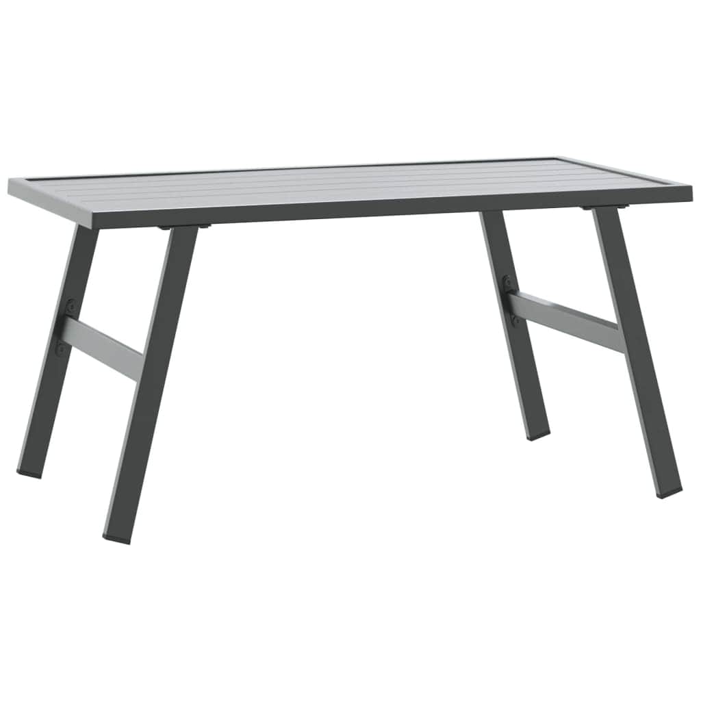 Black Powder-Coated Steel Garden Coffee Table