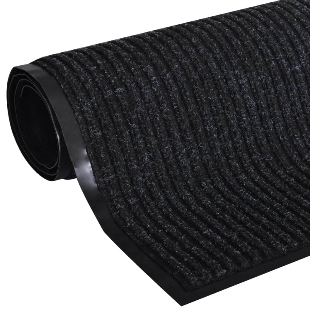 Black colour - Black PVC Door Mat S