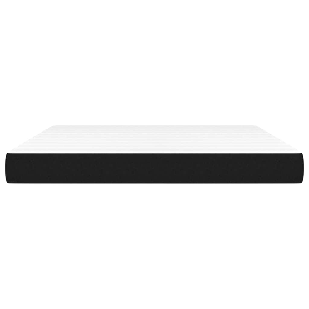 Black Queen Pocket Spring Mattress Medium Firm Fabric Foam Support