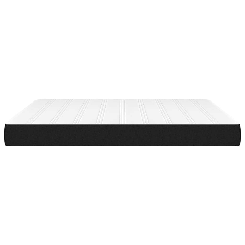 Black Queen Pocket Spring Mattress Medium Firm Fabric Foam Support