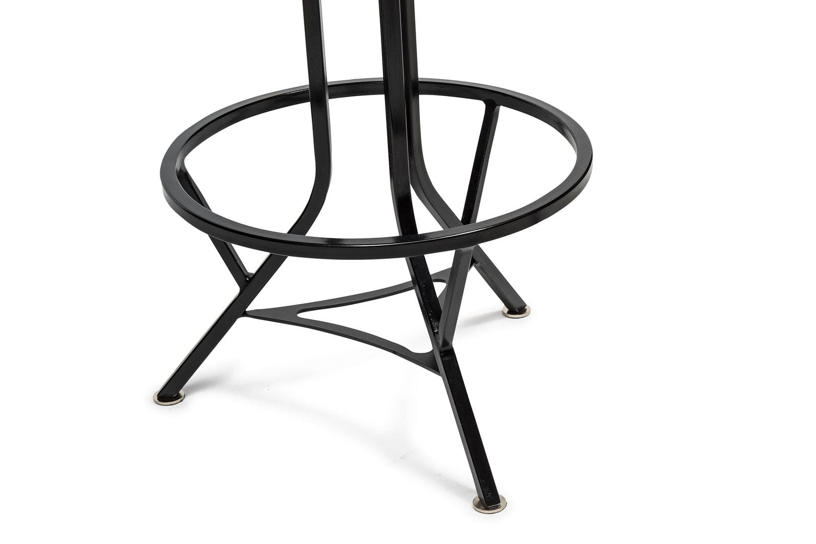 Black Rustic Industrial Wooden Iron Swivel Bar Stool