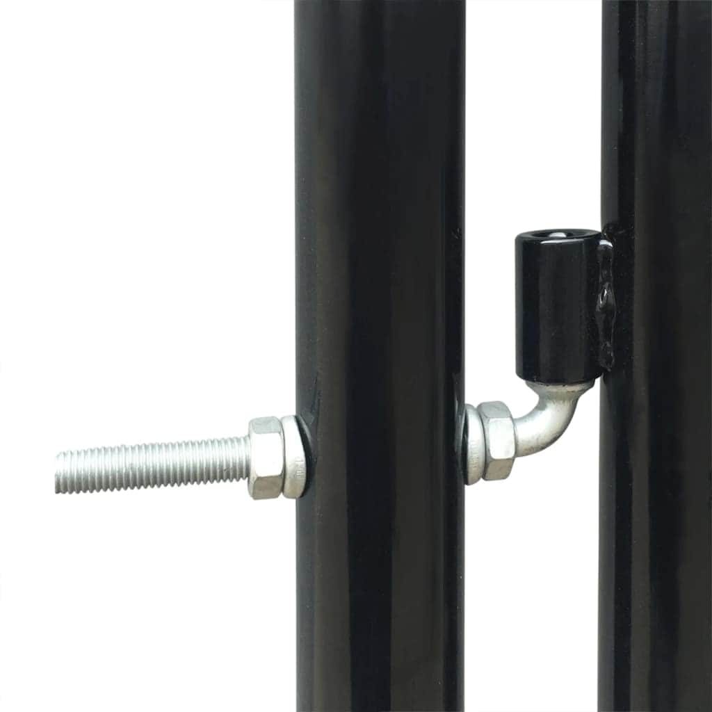 Black Single Door Fence Gate S