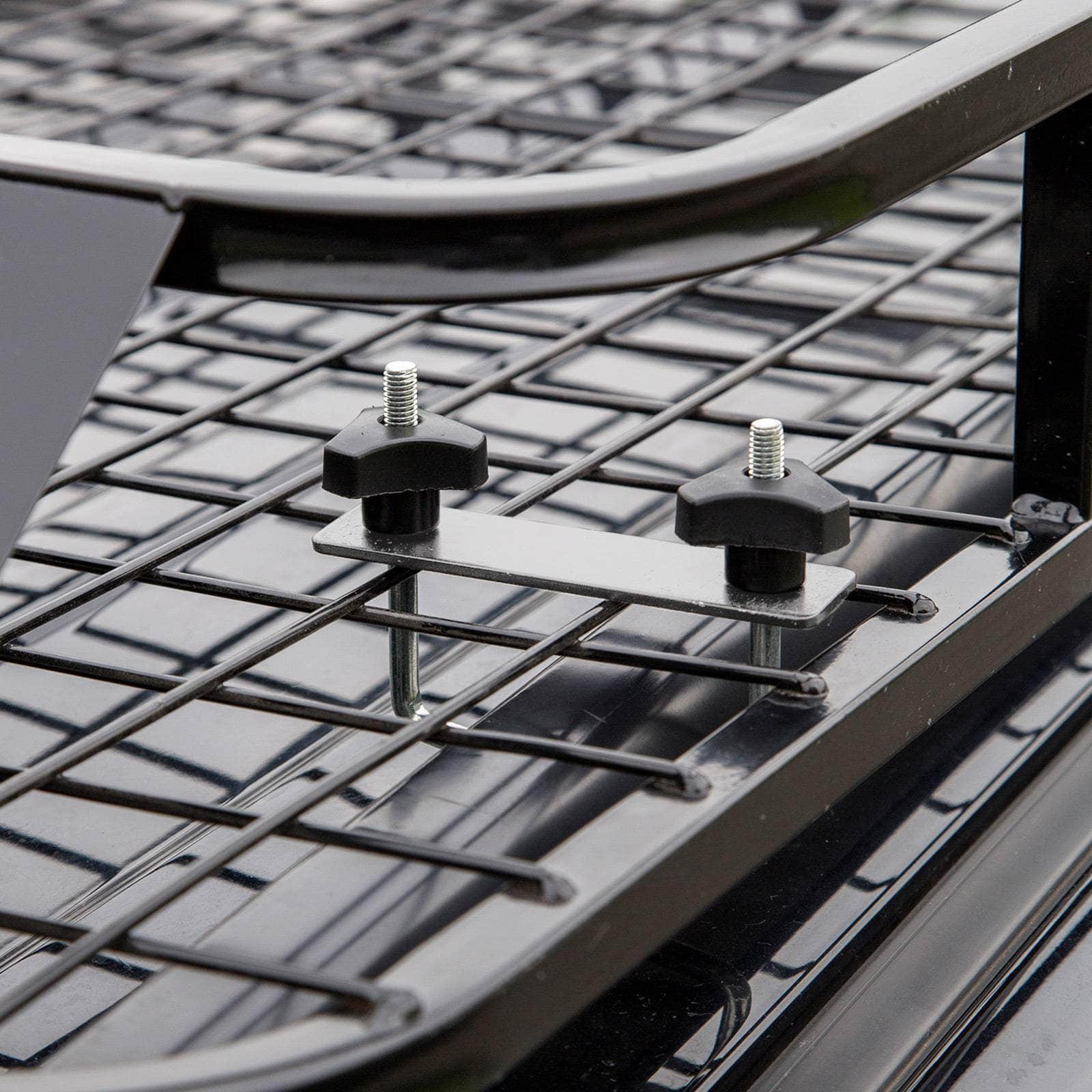 Black Steel Roof Rack Luggage Carrier Basket 4Wd 121Cm