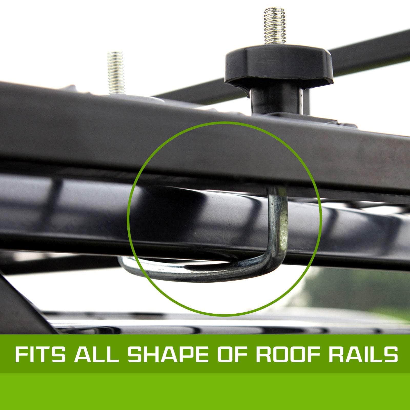 Black Steel Roof Rack Luggage Carrier Basket 4Wd 121Cm