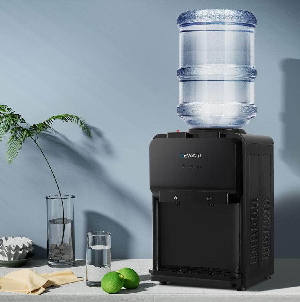 Black Water Cooler Dispenser with Two Taps - Stay Refreshed