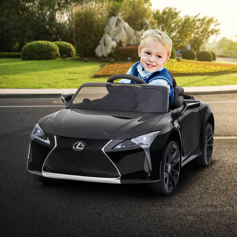 Black/White Lexus LC 500 Kids Ride On Car Toy