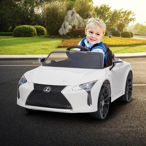 Black/White Lexus LC 500 Kids Ride On Car Toy