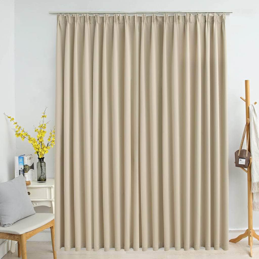 Blackout Curtain with Hooks Anthracite, Curtains & Drapes - photo 12