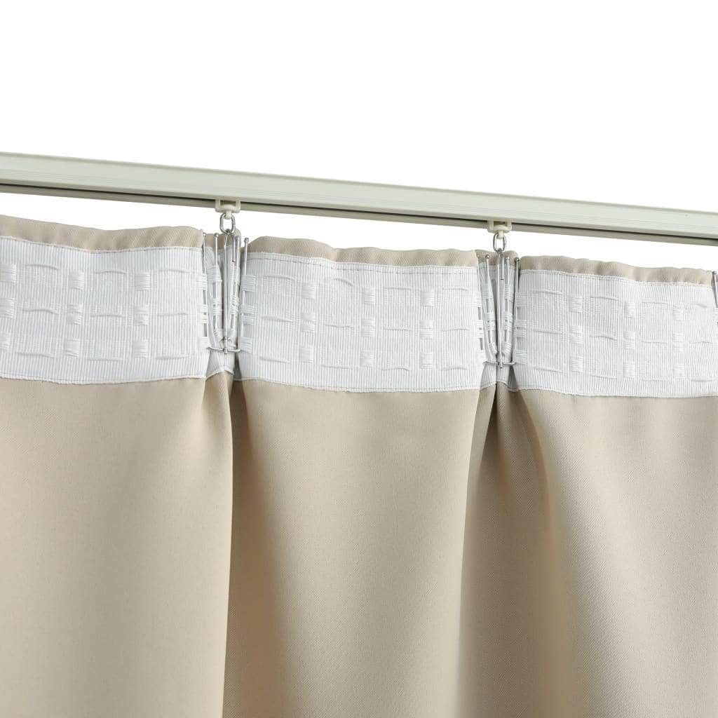 Blackout Curtain with Hooks Anthracite - Curtains & Drapes - photo 14