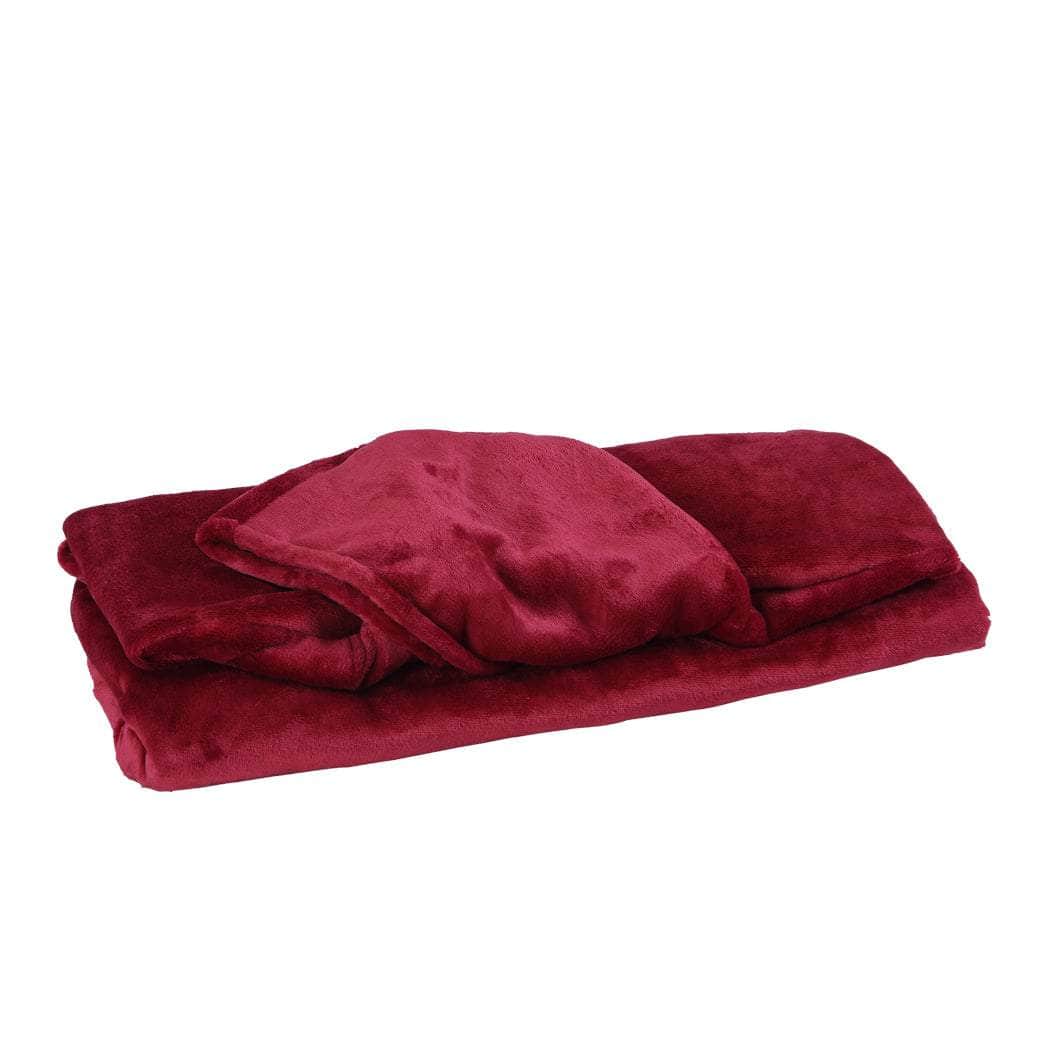Blanket Hoodie Adult Sweatshirt Burgundy