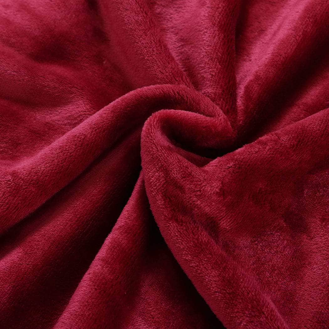 Blanket Hoodie Adult Sweatshirt Burgundy