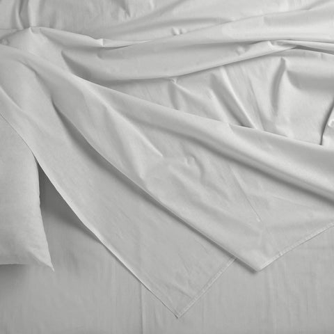 Blended Bamboo Sheet Set White King Size Soft Breathable Bed Linen