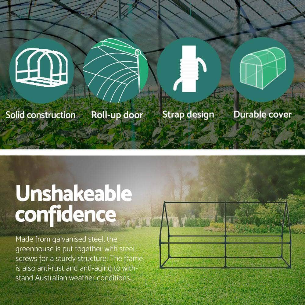 BlossomHaven: Compact 180x90x90cm Greenhouse Garden Shed | Greenhouses & Accessories - photo 6