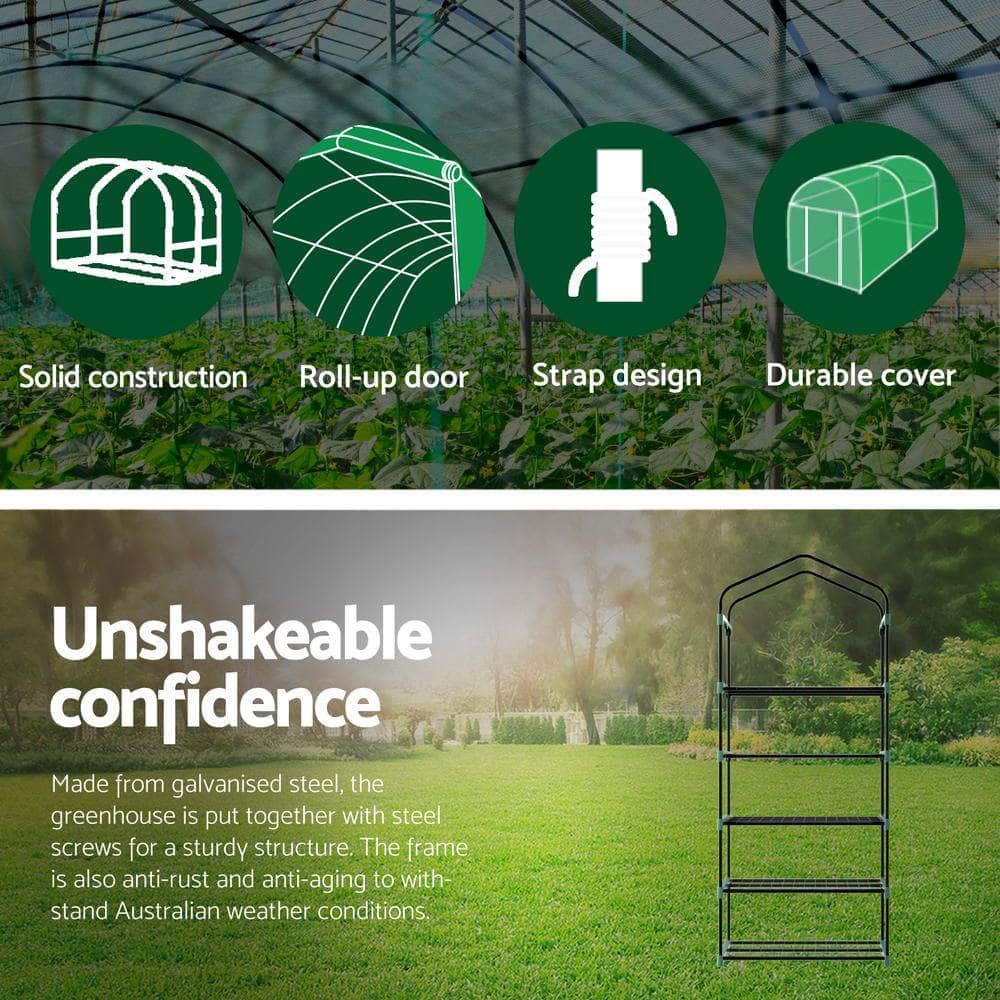BlossomHaven: Compact Greenhouse Shed for Your Garden Delights
