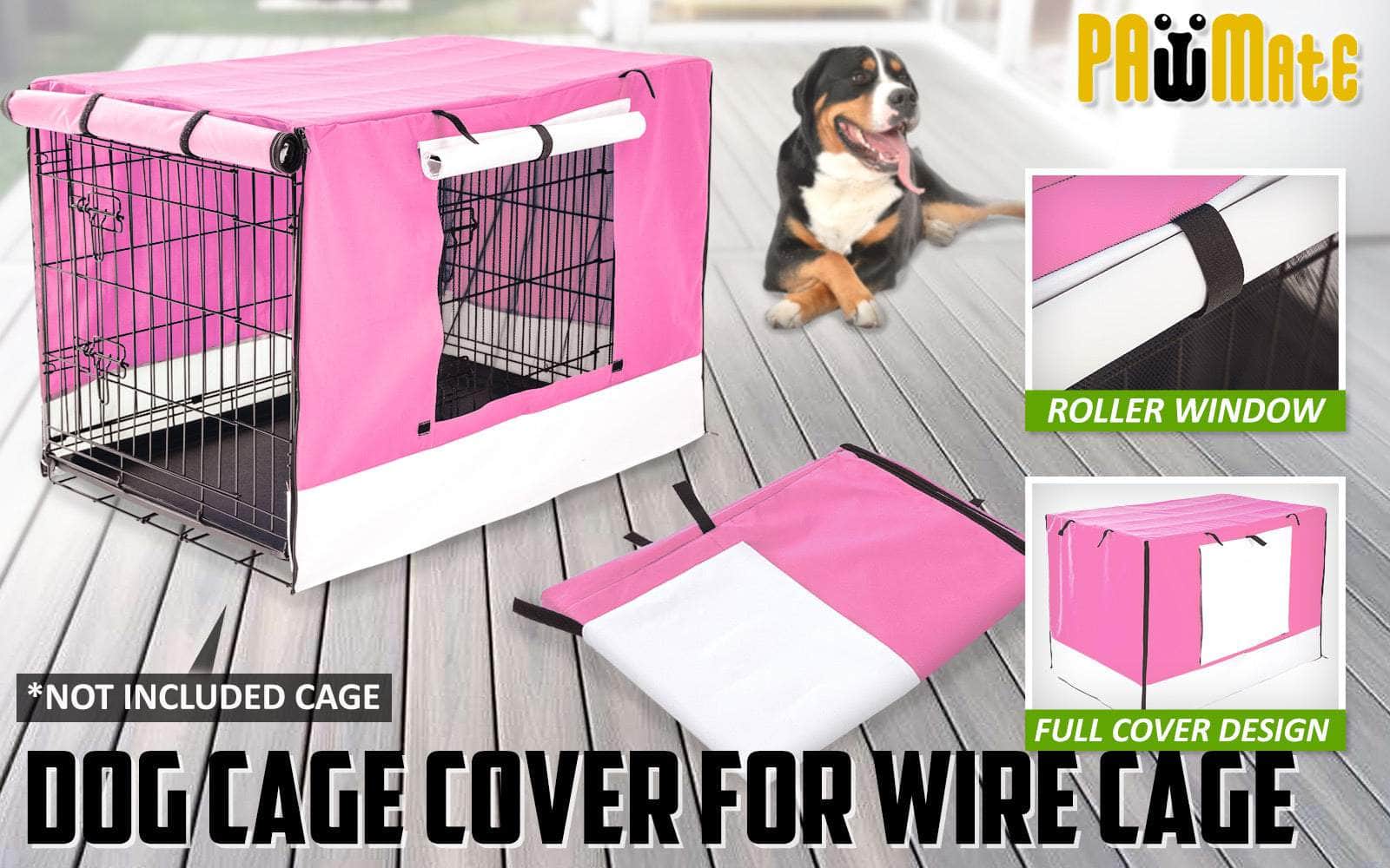 Blue Cage Cover Enclosure For Wire Dog Cage Crate 24/30/36/42/48inch
