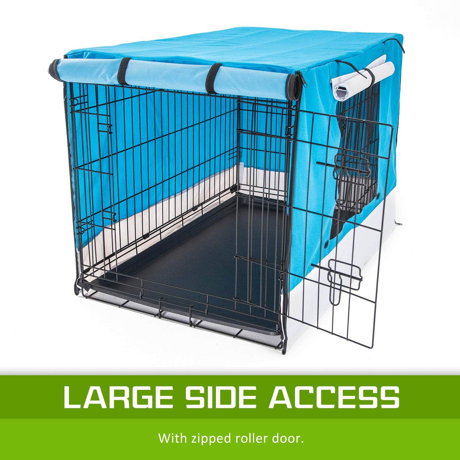 Blue Cage Cover Enclosure For Wire Dog Cage Crate 24/30/36/42/48inch