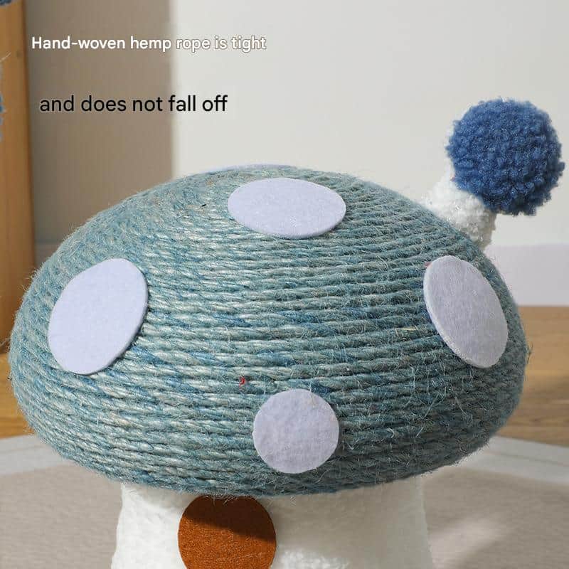 Blue Durable Mushroom Cat Scratching Post