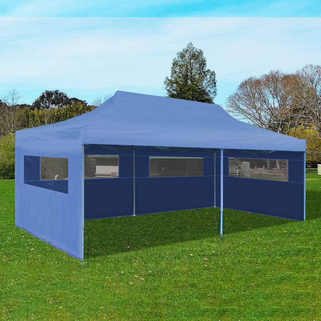 Blue Foldable Pop - up Party Tent - Simple deals