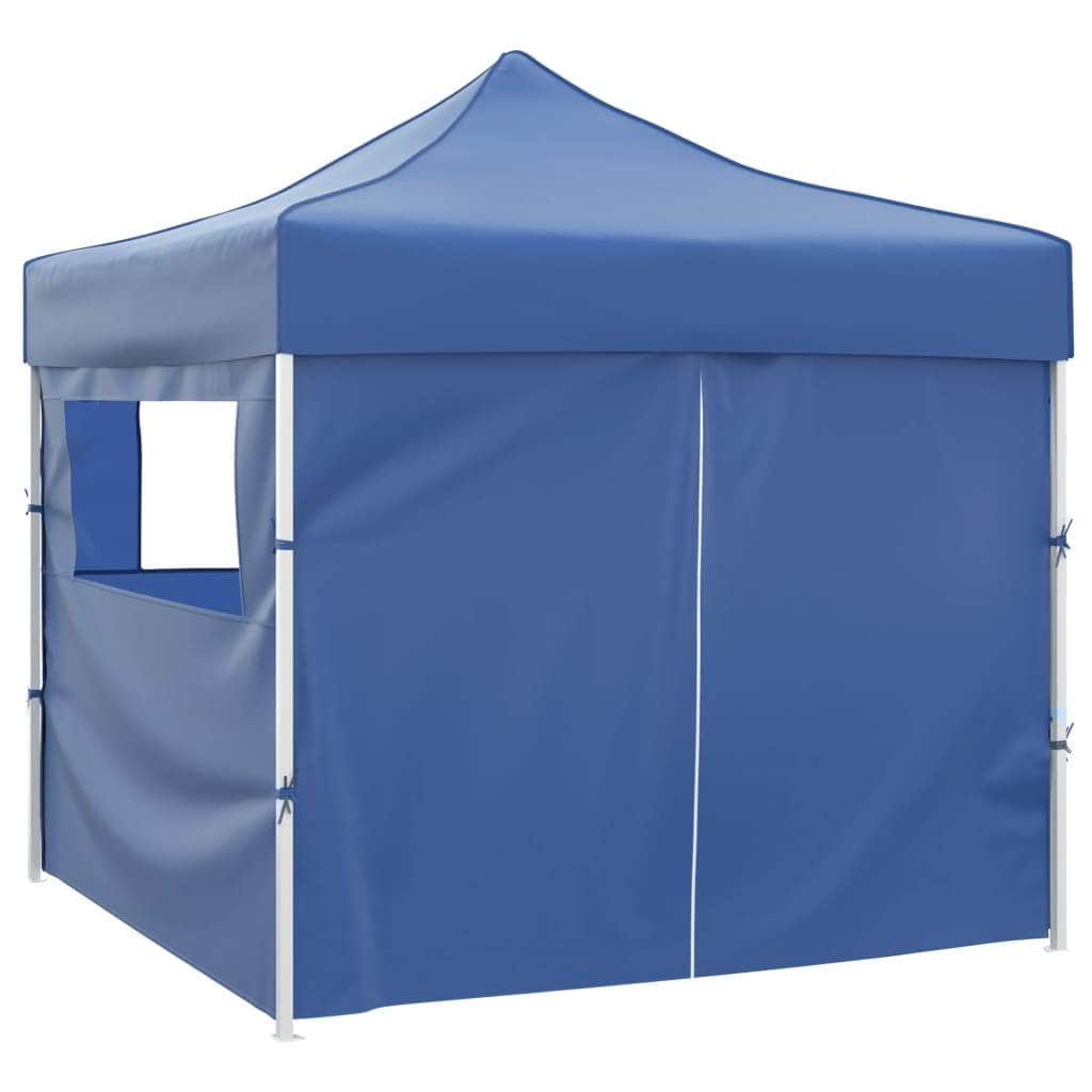 Blue Foldable Tent  with 4 Walls Blue