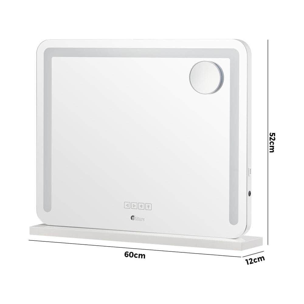 Bluetooth Hollywood LED Makeup Mirror 60x52cm