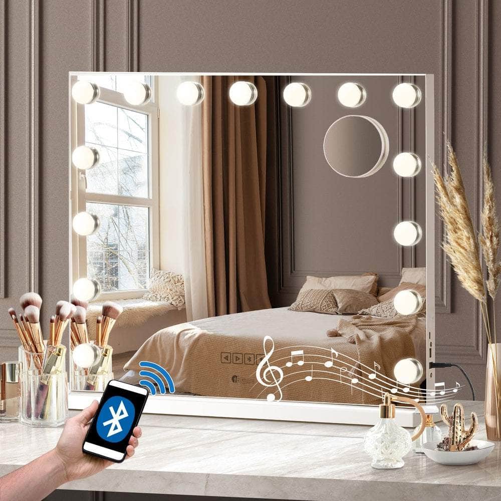 Bluetooth Hollywood Makeup Mirror LED 60x52cm