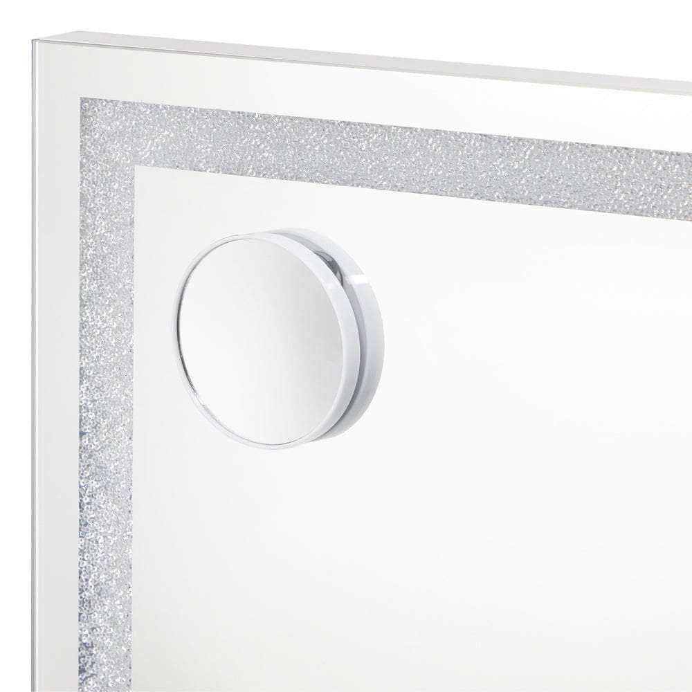 Bluetooth Makeup Mirror Crystal LED 80x62cm
