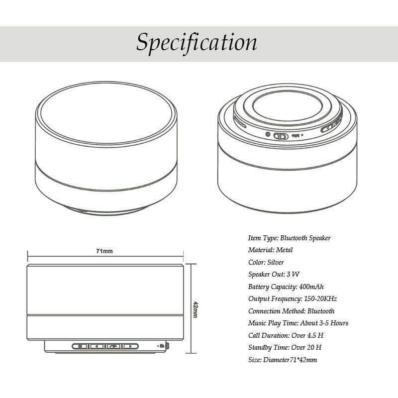 Bluetooth Speakers Portable Wireless Music Stereo Rechargeable