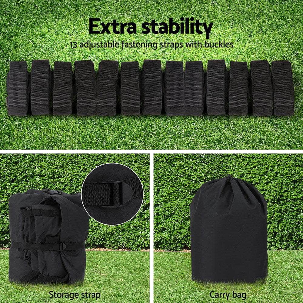 Boat Cover Trailerable Jumbo Marine Grade Heavy Duty Black