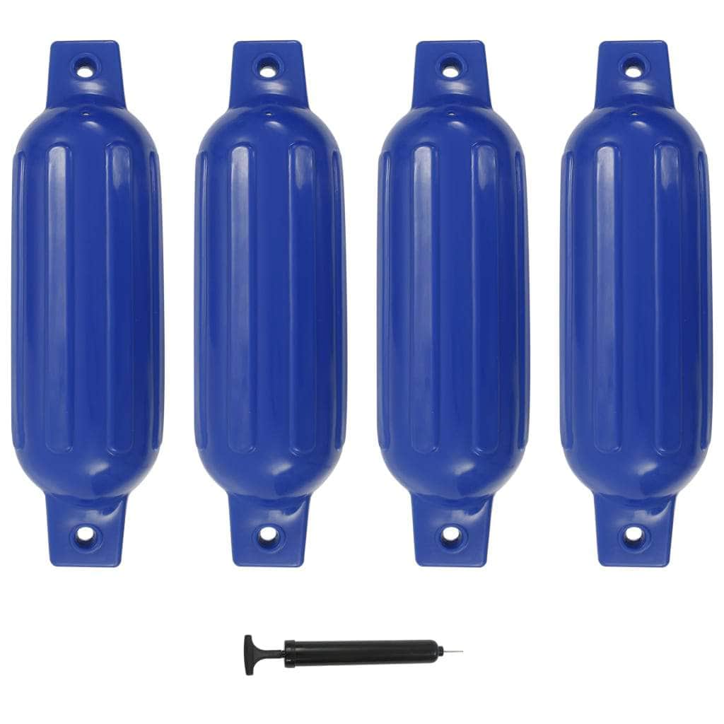 Boat Fender 4 pcs Blue PVC