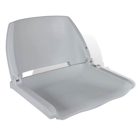 Boat Seat Foldable Backrest No Pillow Grey