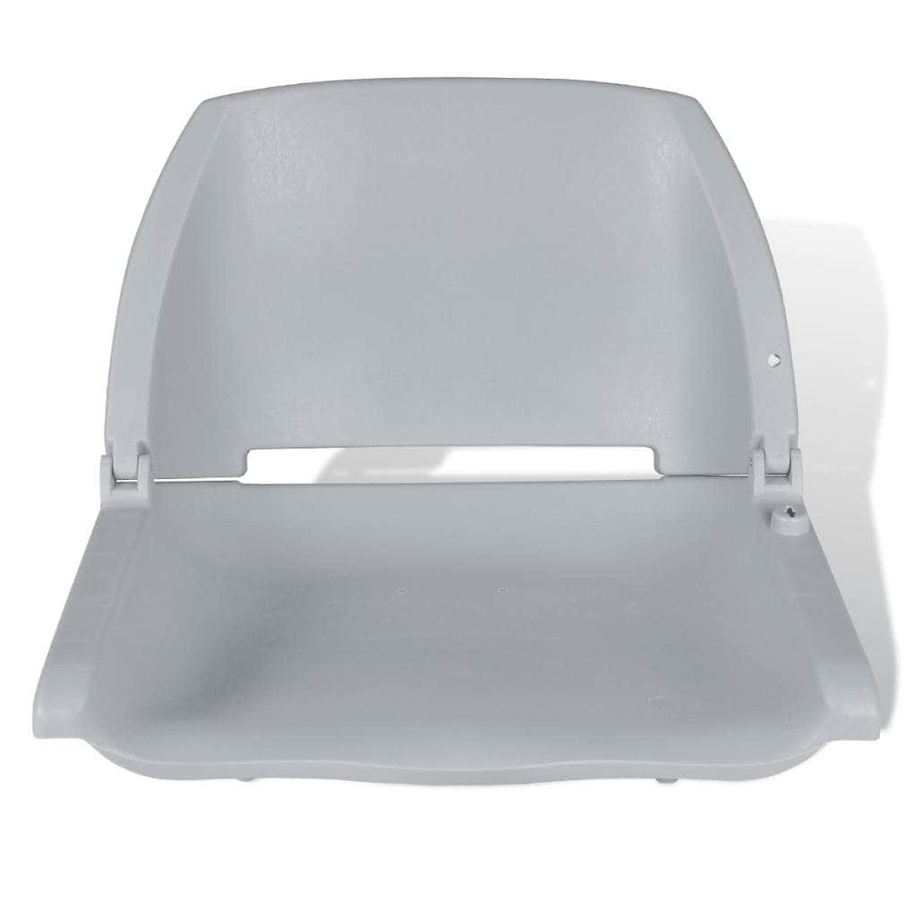 Boat Seat Foldable Backrest No Pillow Grey