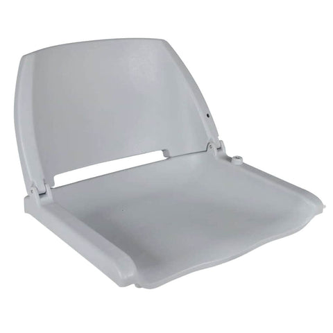 Boat Seats 2 pcs Foldable Backrest No Pillow Grey
