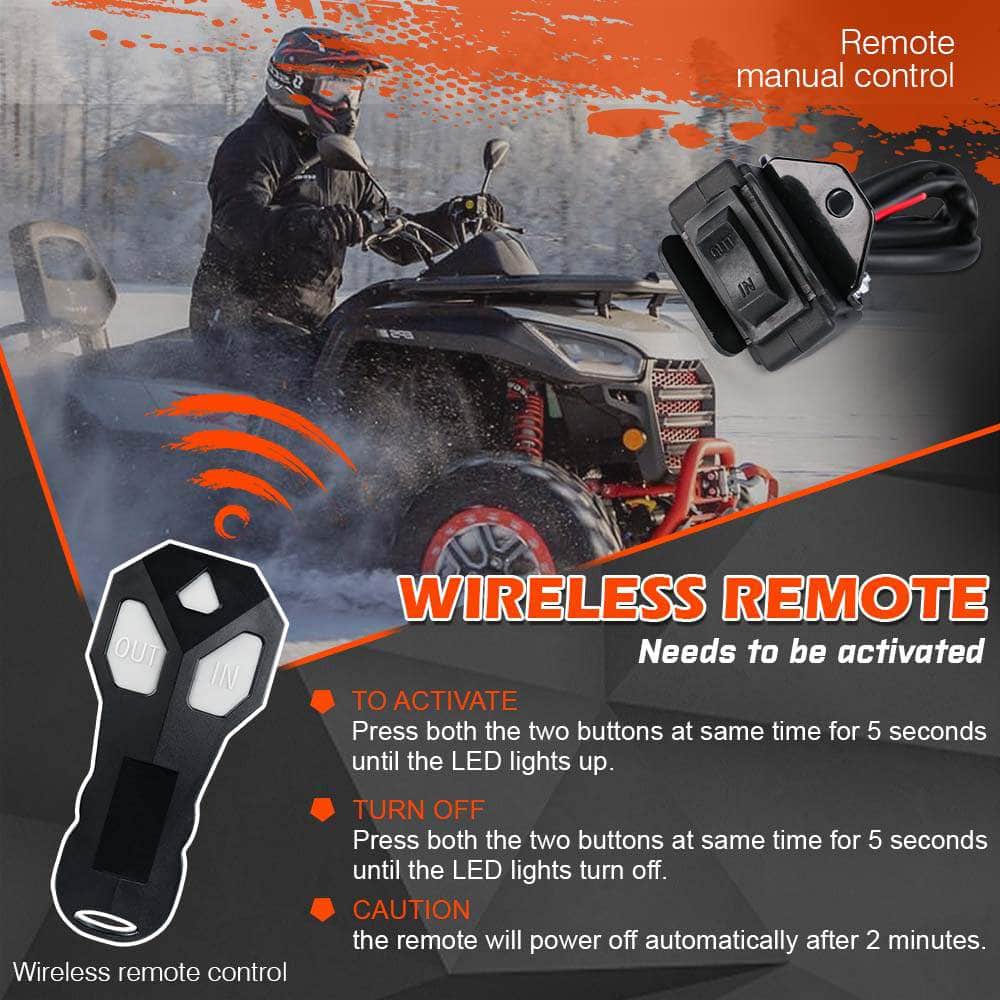 Boat Trailer Essential: 12V Electric Winch with Synthetic Rope